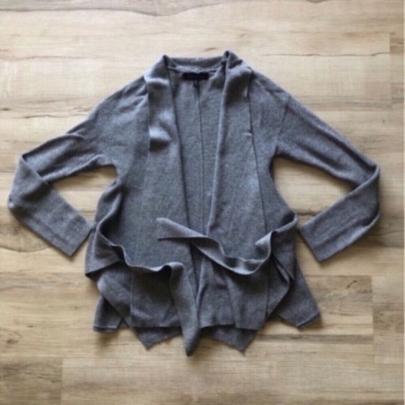 Banana Republic Women's Gray Draped Cardigan - Picture 2 of 7